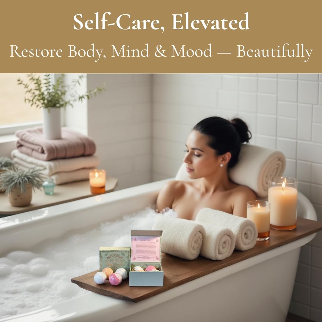 Mom Bomb Bath Bomb (Candy Cane, Sparkling Snow, Christmas Cookie, Holiday Spice) Beauty and Personal Care Mom Bomb