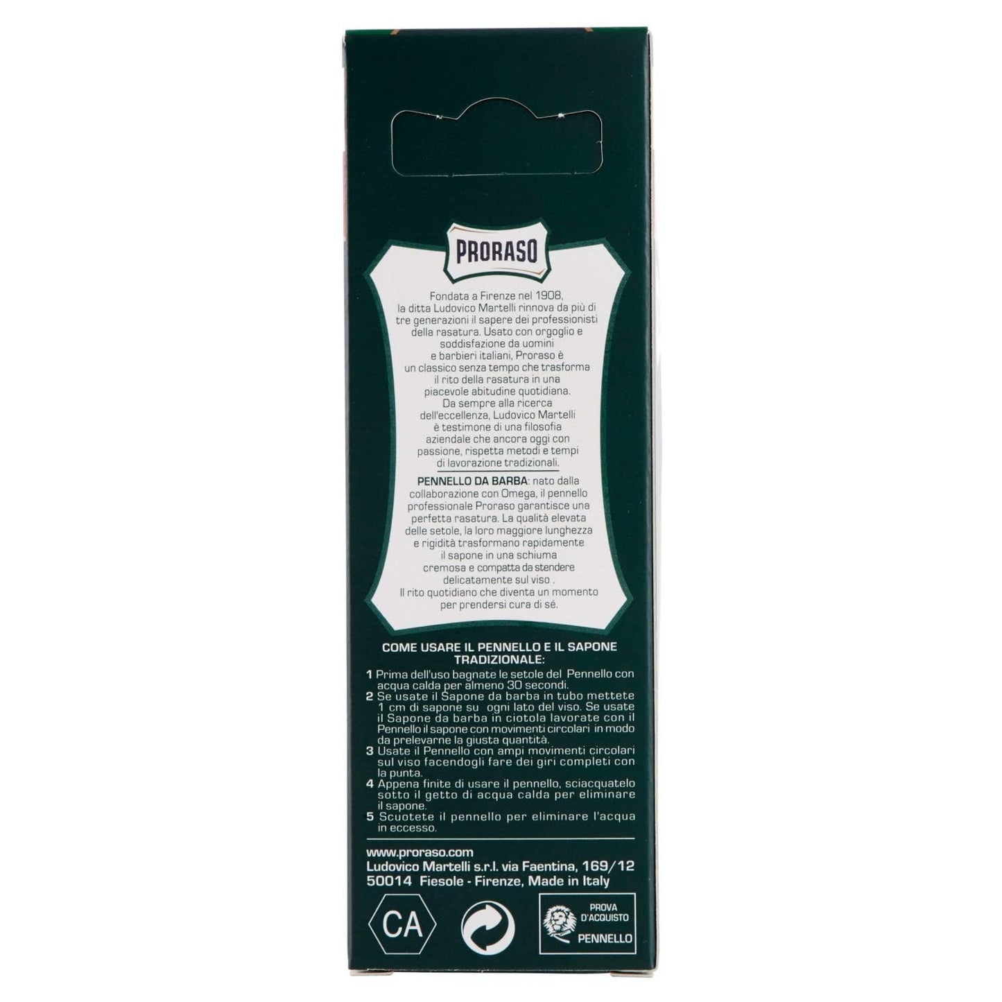 Proraso Professional Shaving Brush - Natural Boar Bristles - Premium Wet Shave Brush Beauty and Personal Care Proraso