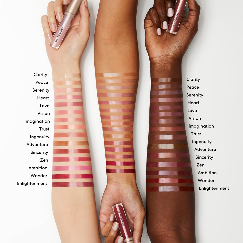 bareMinerals Mineralist Lip Gloss-Balm, Hydrating Lip Gloss + Balm Hybrid, Sheer Glossy Lip Balm, No Stickiness, Improves Lip Smoothness, Vegan Beauty & Personal Care bareMinerals