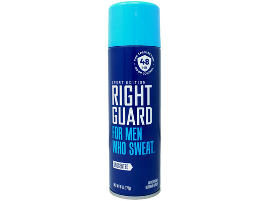 Right Guard Sport Unscented Aerosol Antiperspirant Spray 6 oz (Pack of 8) Beauty and Personal Care Right Guard