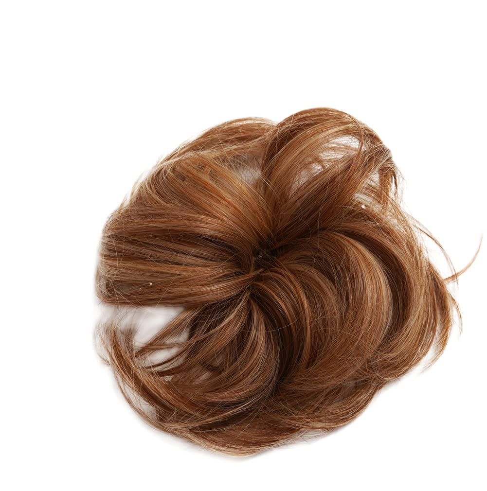 HairDo Modern Chignon Color R29S+ GLAZED STRAWBERRY Extensions Claw Clip Loose Hair Bun Tru2Life Heat Friendly Synthetic Soft Waves Hairpiece
