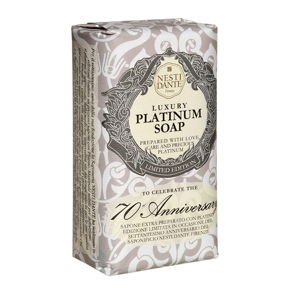 Nesti Dante 7070 Anniversary Luxury Platinum Soap With Precious Platinum (Limited Edition) 250g/8.8oz Beauty & Personal Care Nesti Dante
