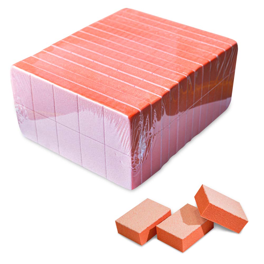 Karlash Nail Mini Orange Buffer Block File 80/100 Grit 2 Sided (130 Count) Beauty & Personal Care Karlash