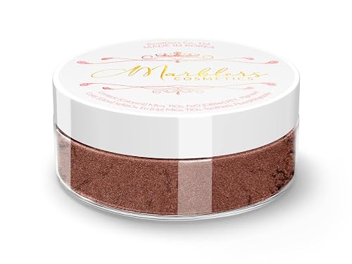 MARBLERS Fine Natural Mica Powder [Mahogany] 0.11oz (3g) | Highly Pigmented | Non-Toxic, Vegan, Cruelty-Free | Eyeshadow, Body Butter, Nail Polish Beauty & Personal Care MARBLERS