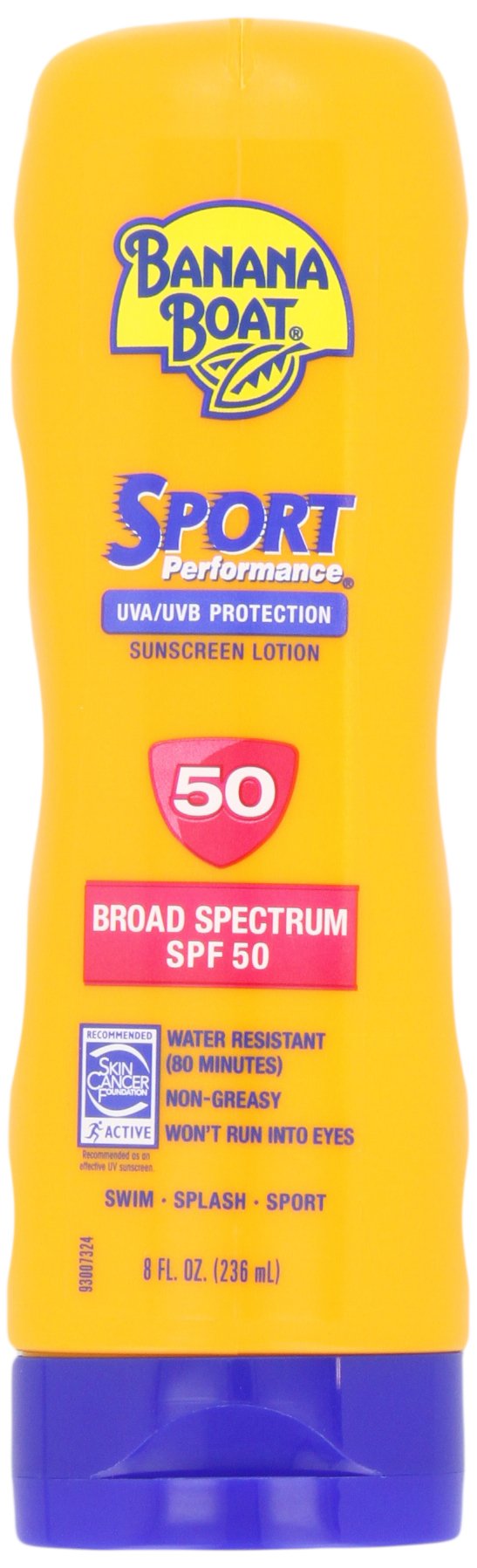 Banana Boat Sunscreen Sport Performance Broad Spectrum Sun Care Sunscreen Lotion - SPF 50, 8 Fl Oz (Pack of 2) Beauty & Personal Care Banana Boat