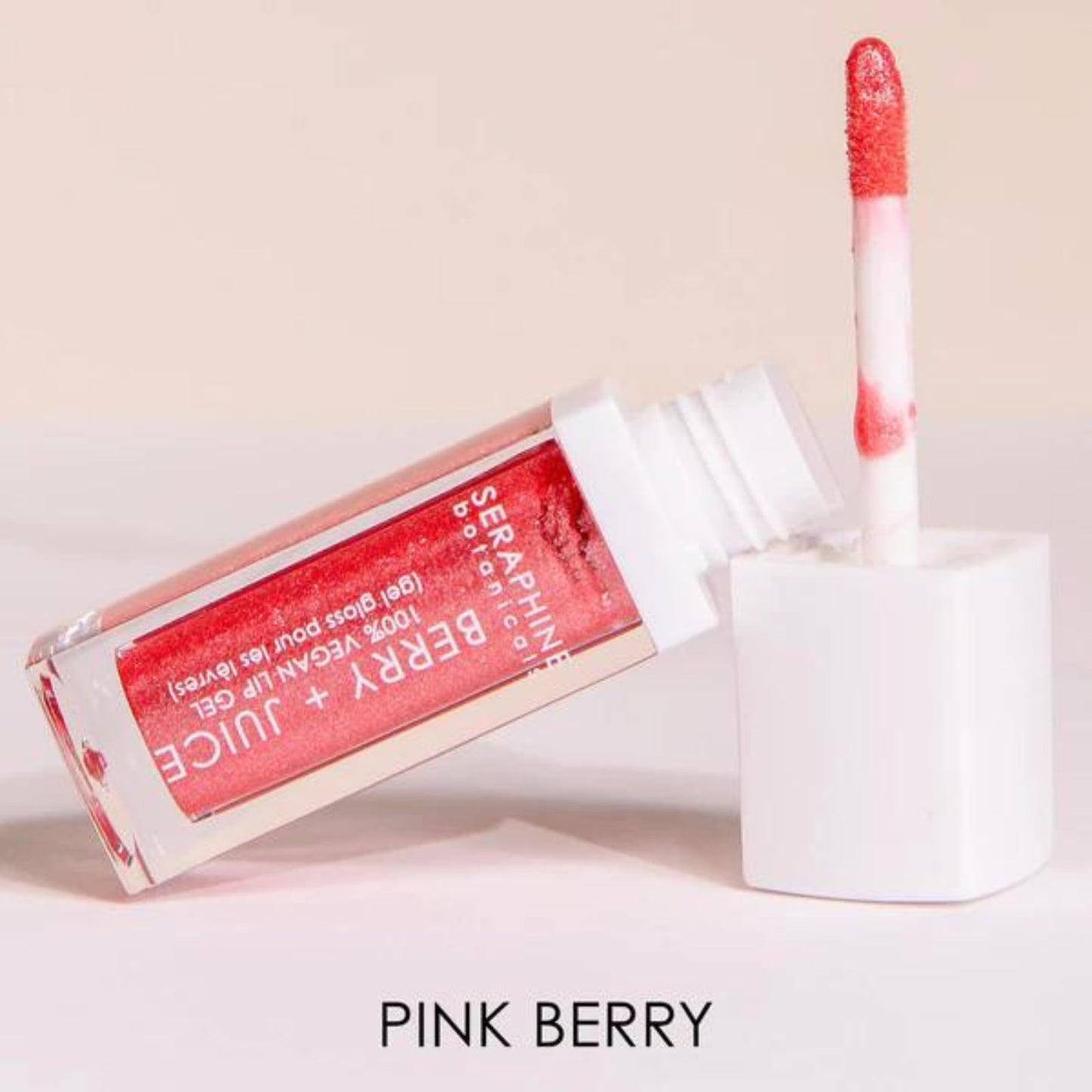 Seraphine Botanicals Berry + Juice - 100% Vegan Lip Gel Tinted Gloss 0.20 fl oz (Pink Berry) Beauty & Personal Care Seraphine Botanicals