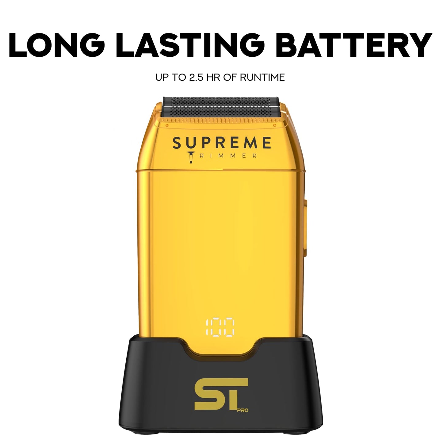 Supreme Trimmer Crunch STF602 - Waterproof Double Foil Shaver for Men - 150 Min Runtime, Wet/Dry Cordless & Corded Electric Razor - Hypoallergenic Beauty and Personal Care Supreme Trimmer