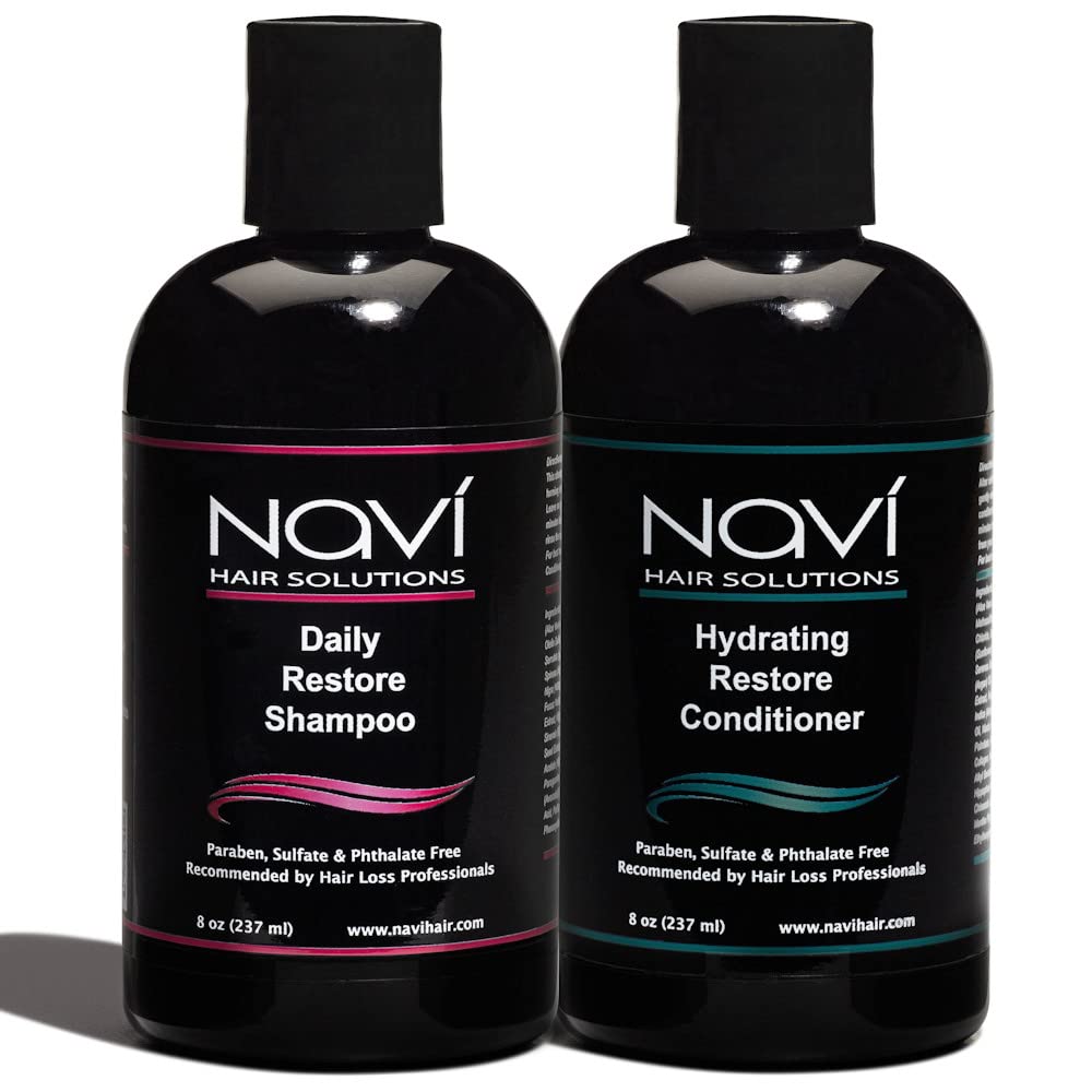 Navi Hair Growth Shampoo and Conditioner Set, Natural DHT Blocker for Thinning Hair and Hair Loss, Safe for Color Treated Hair, Sulfate Free, Hair Beauty & Personal Care Navi Hair Solutions