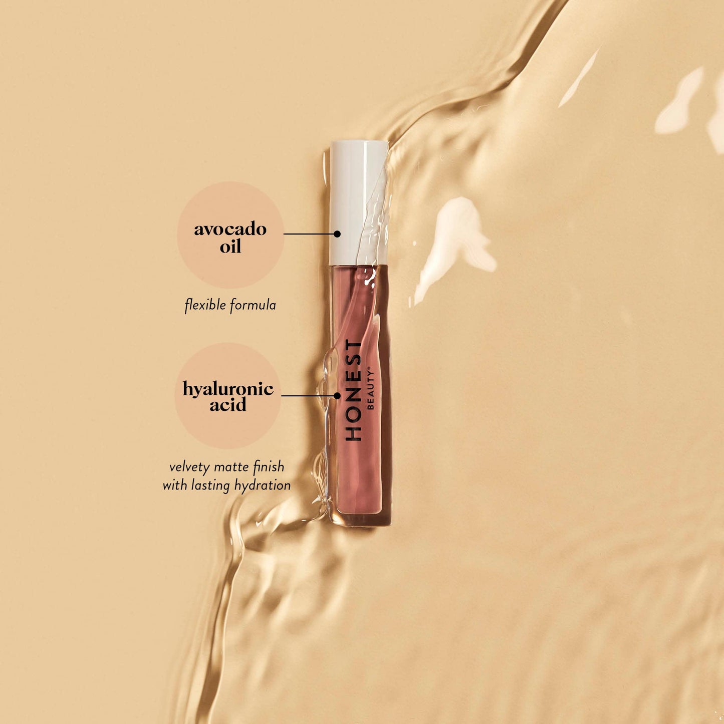 Honest Beauty Hydrating Liquid Lipstick with Hyaluronic Acid + Avocado Oil | EWG Verified, Vegan + Cruelty Free | Fearless, .12 fl oz Beauty & Personal Care Honest Beauty