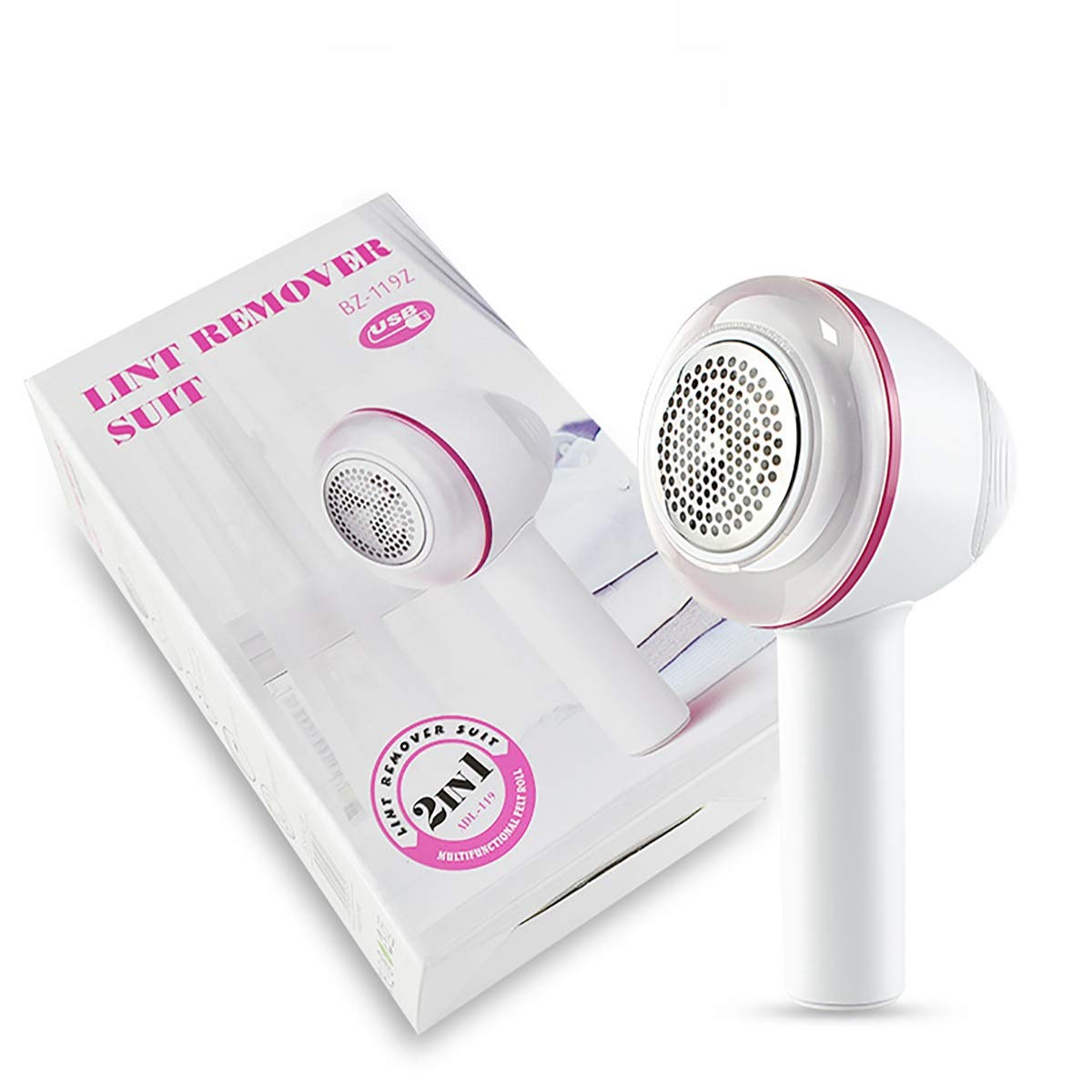 Hair Removal Device USB Charging Sweater Hair Ball Remover Shaving Machine Shaving Ball Device 2 in 1 Hair Ball Trimmer Portable Epilator (Color Beauty and Personal Care HYUWANGYU