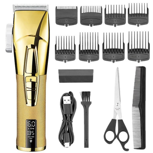 QDKVTNDJZ Barber Scissors Hair Clippers for Men, Electric Cutting Machine Barbers Precision Cordless Fade Trimmer Beauty and Personal Care QDKVTNDJZ