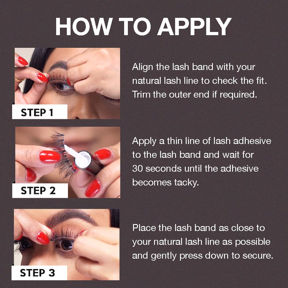 Ardell Brush On Strip Lash Adhesive, Clear Lash Glue for Strip Lashes, Quick-Drying, Waterproof, Latex-Free, 5ml