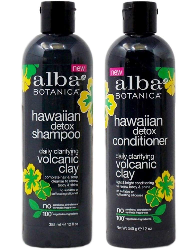 Alba Botanica Hawaiian Detox Daily Clarifying Shampoo and Conditioner Bundle, 12 Ounces Each Beauty & Personal Care Alba Botanica