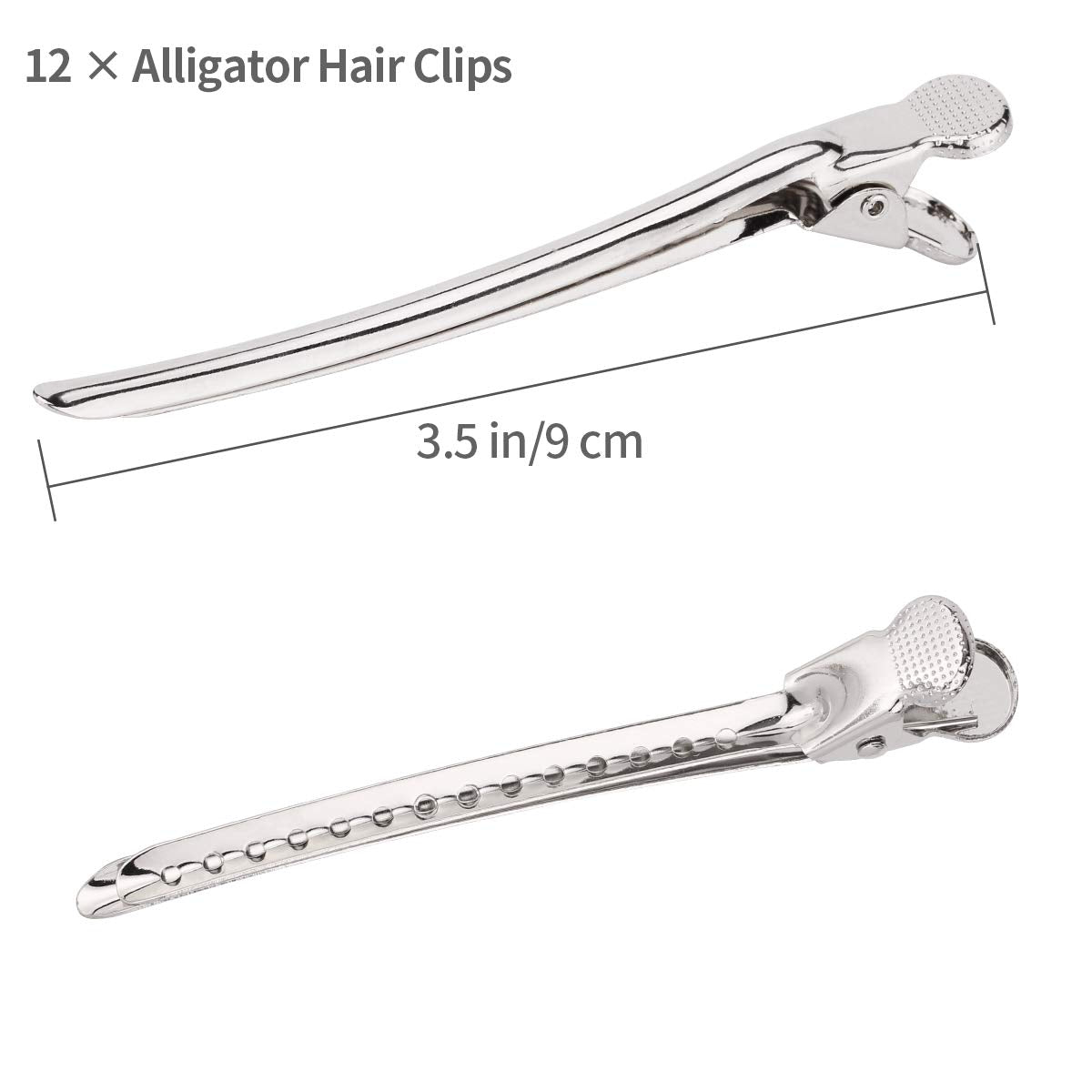 Alligator Hair Clips Metal Duck Bill Hair Clips for Styling - with Holes 3.5 inch Professional Sectioning Clips for Salon and Women Girls Accessories Beauty & Personal Care aosdanting