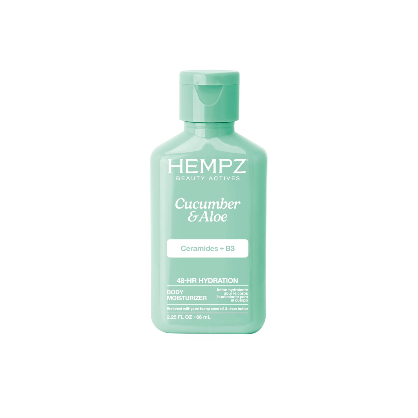 Hempz Body Lotion - Cucumber & Aloe Limited Edition Mini Daily Moisturizing Cream, Shea Butter, Aloe, Body Moisturizer - Skin Care Products, All Beauty & Personal Care Hempz