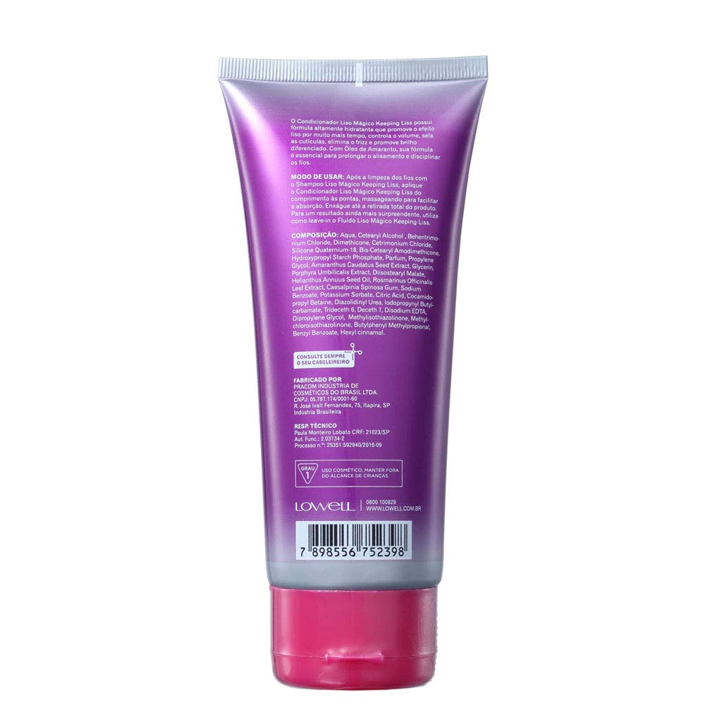 Lowell Kit Liso Mágico Shampoo + Conditioner Keeping Liss Beauty & Personal Care Lowell