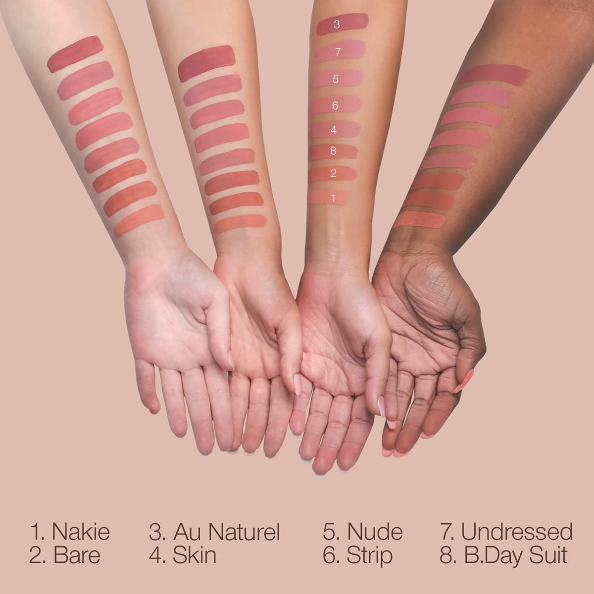 Palladio Long-Wear Cream Lip Color Liquid Lipstick, transfer proof high intensity color pigment, smooth lightweight formula, cream color matte finish Beauty & Personal Care Palladio
