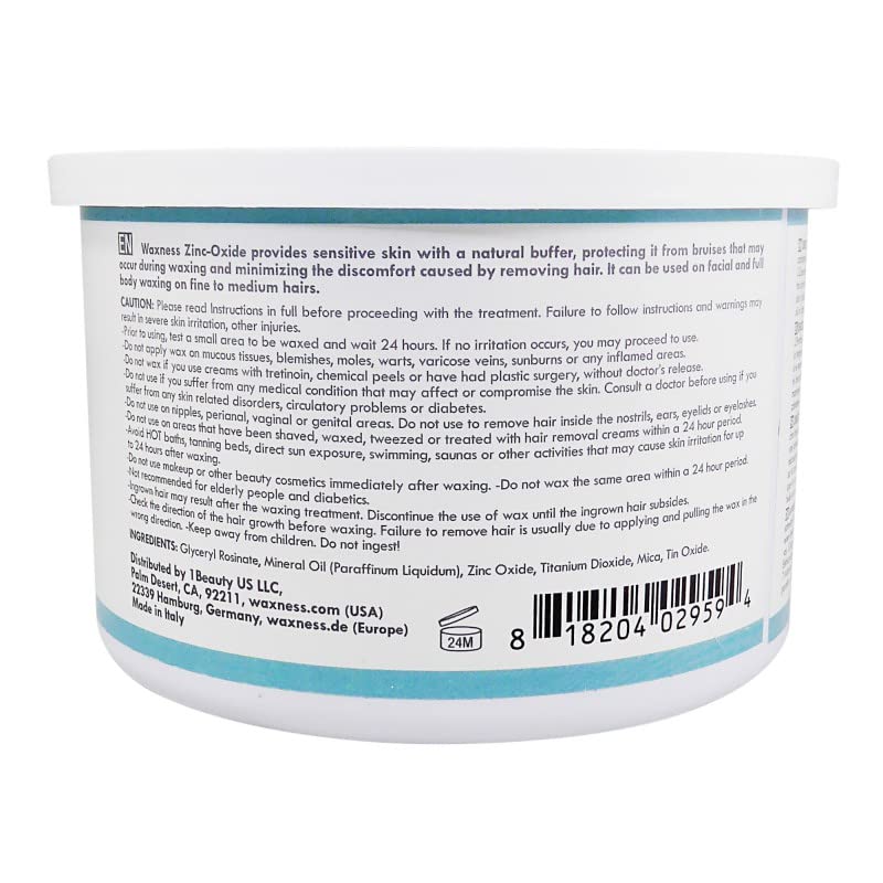 Waxness Spa Choice Zinc Oxide Creamy Soft Wax 14 oz / 397 ml Beauty and Personal Care Waxness