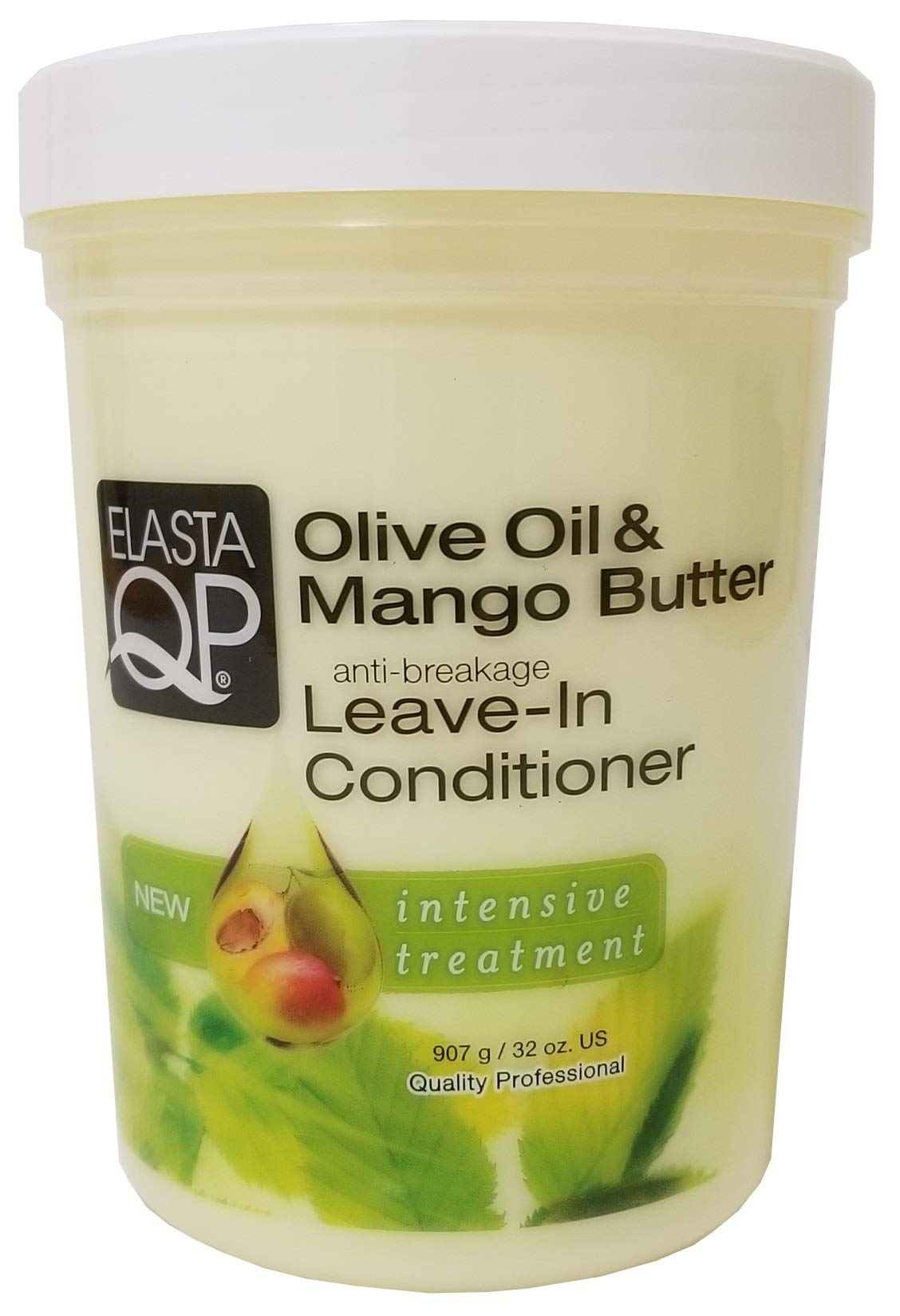 Elasta QP Olive Oil & Mango Butter Leave-In Conditioner, 32oz Beauty & Personal Care ELASTA QP