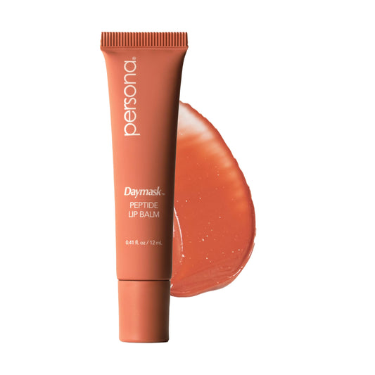 PERSONA June Daymask Peptide Lip Balm - Rich, Glossy Hydration - With Oat Kernel Oil, Squalane & Peptide Complex - Vegan, Fragrance-Free Beauty and Personal Care PERSONA