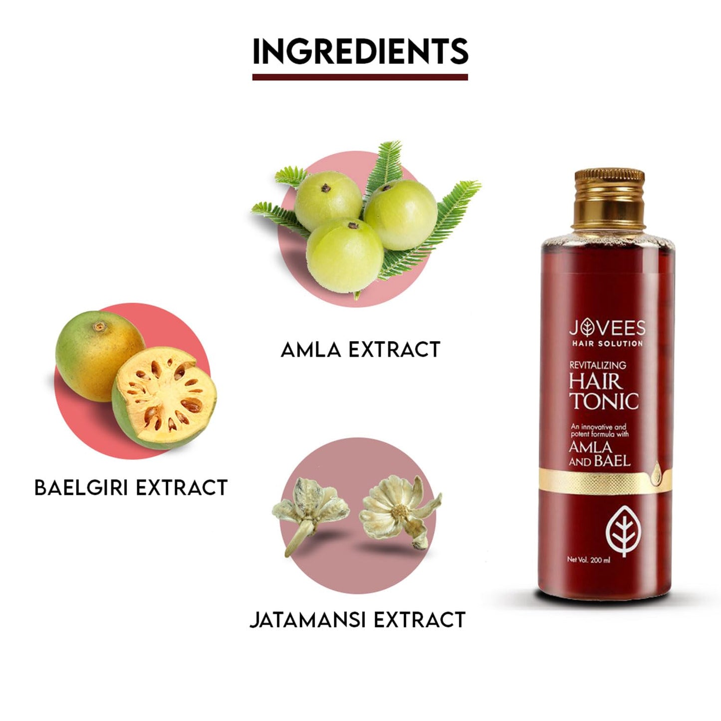 Jovees Amla & Bael Revitalising Hair Tonic 200ml Beauty & Personal Care Jovees