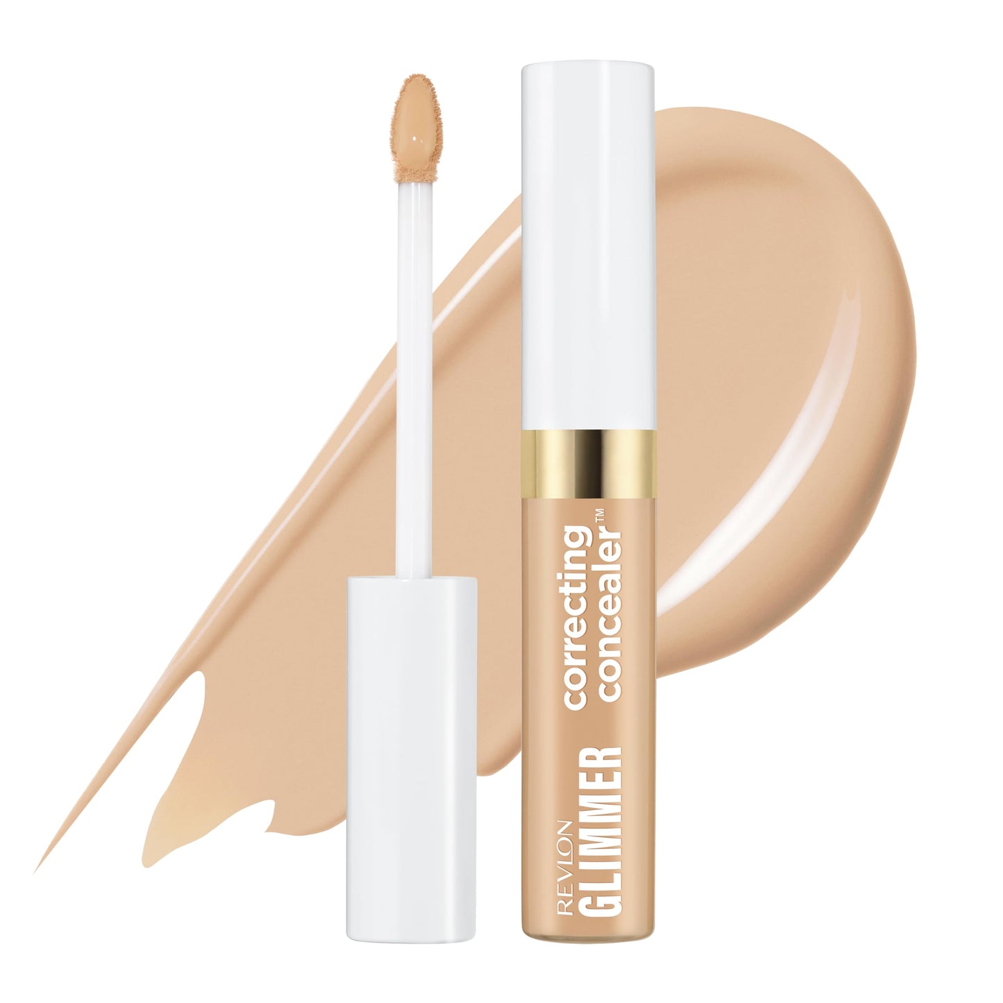 Revlon Glimmer Correcting Concealer, Liquid Under Eye Makeup, Made with Caffeine, Vitamin C, & Stevioside, 115 Yellow, 0.3 fl oz Beauty & Personal Care REVLON