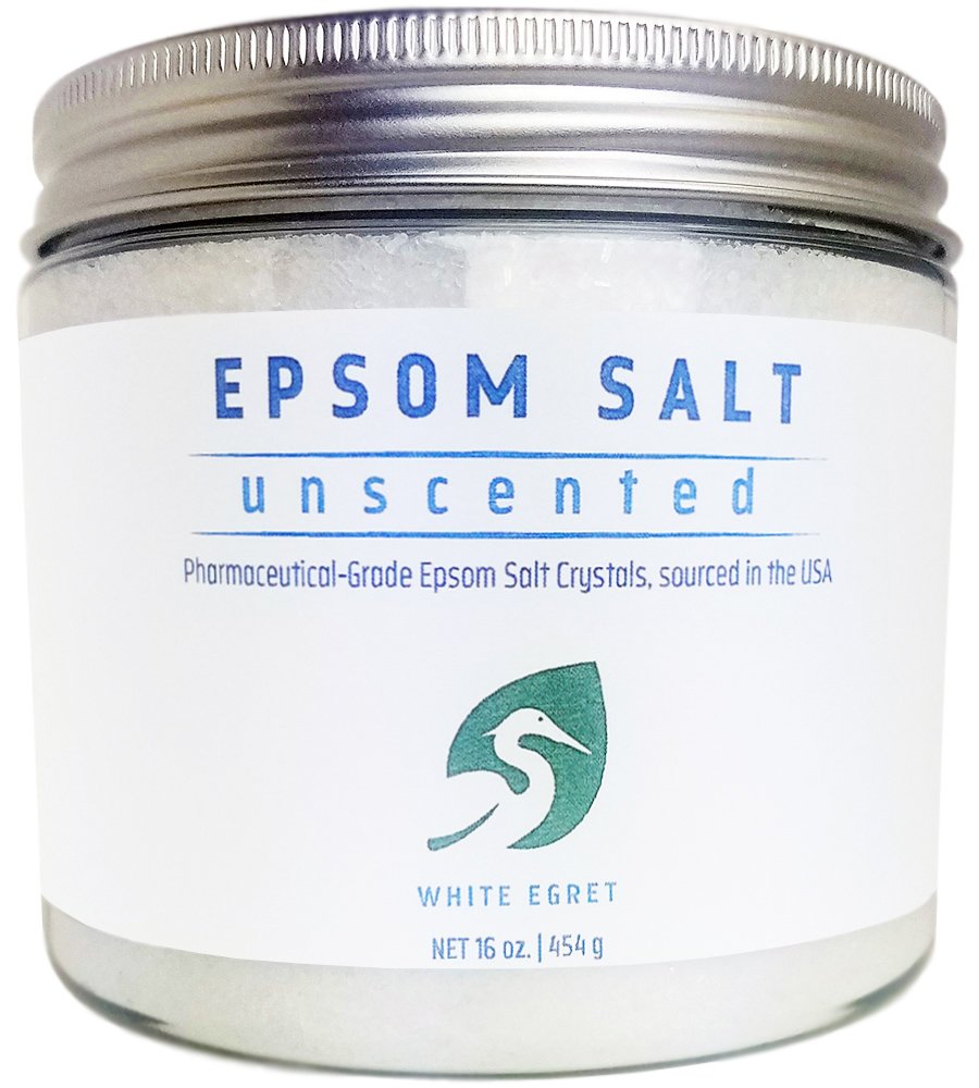 White Egret Pharmaceutical Grade Bath Epsom Salt, 16 Ounce Beauty & Personal Care White Egret