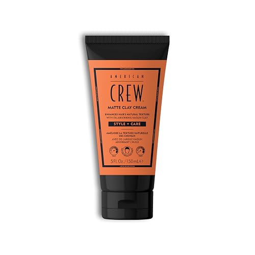 AMERICAN CREW Matte Clay Cream, Thickening & Defining Hair Clay with Kaolin Clay & Coconut Oil, Medium Hold Matte Finish for Fine & Straight Hair, 5 Beauty & Personal Care AMERICAN CREW