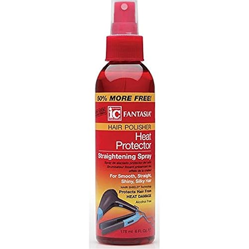 Fantasia Hair Polisher Heat Protector Straightening Spray, 6 oz (Pack of 2) Beauty & Personal Care Fantasia
