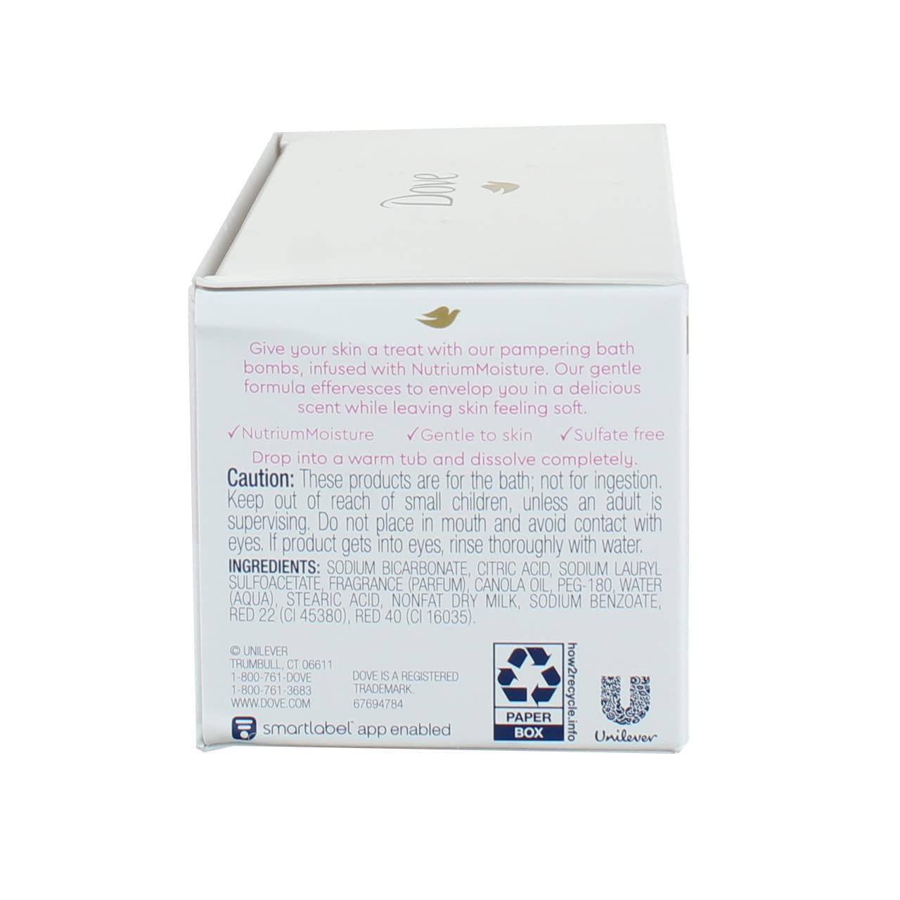 Dove Milk Swirls Bath Bombs, Rosewater & White Chocolate, 2 CT, 2.8 Oz Ea 2 CT Beauty & Personal Care CVS