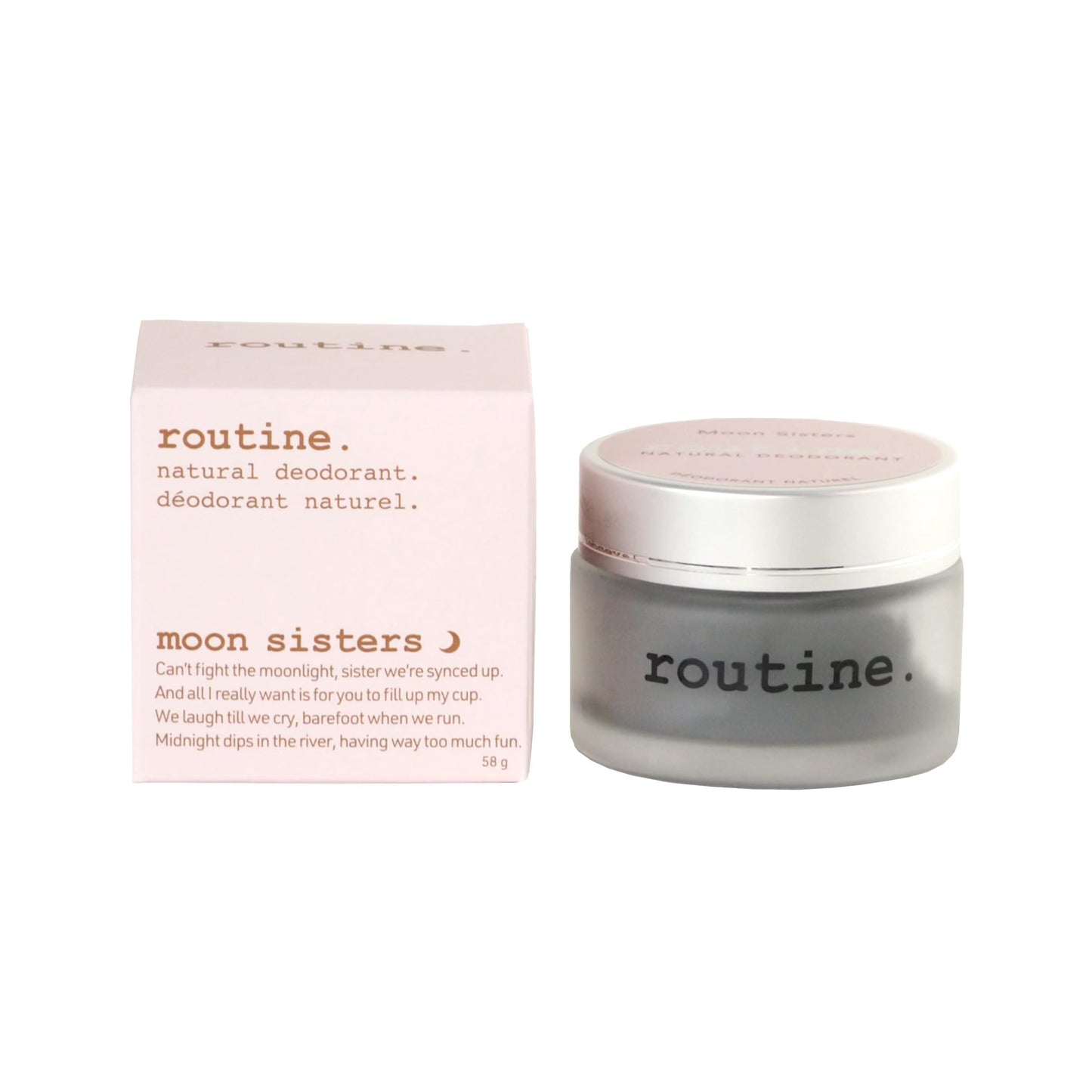 Routine. Natural Deodorant (2 Fluid Oz.) Moon Sisters - Aluminum Free Natural Deodorant for Women & Men - Rose, Neroli, Lavender & Vetiver (Cream Jar Beauty and Personal Care Routine