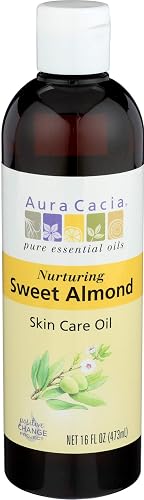 Aura Cacia Natural Skin Care Oil Sweet Almond | 16 Fl Oz (Pack of 1) Beauty & Personal Care Aura Cacia