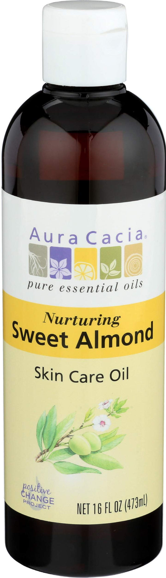 Aura Cacia Natural Skin Care Oil Sweet Almond | 16 Fl Oz (Pack of 1) Beauty & Personal Care Aura Cacia