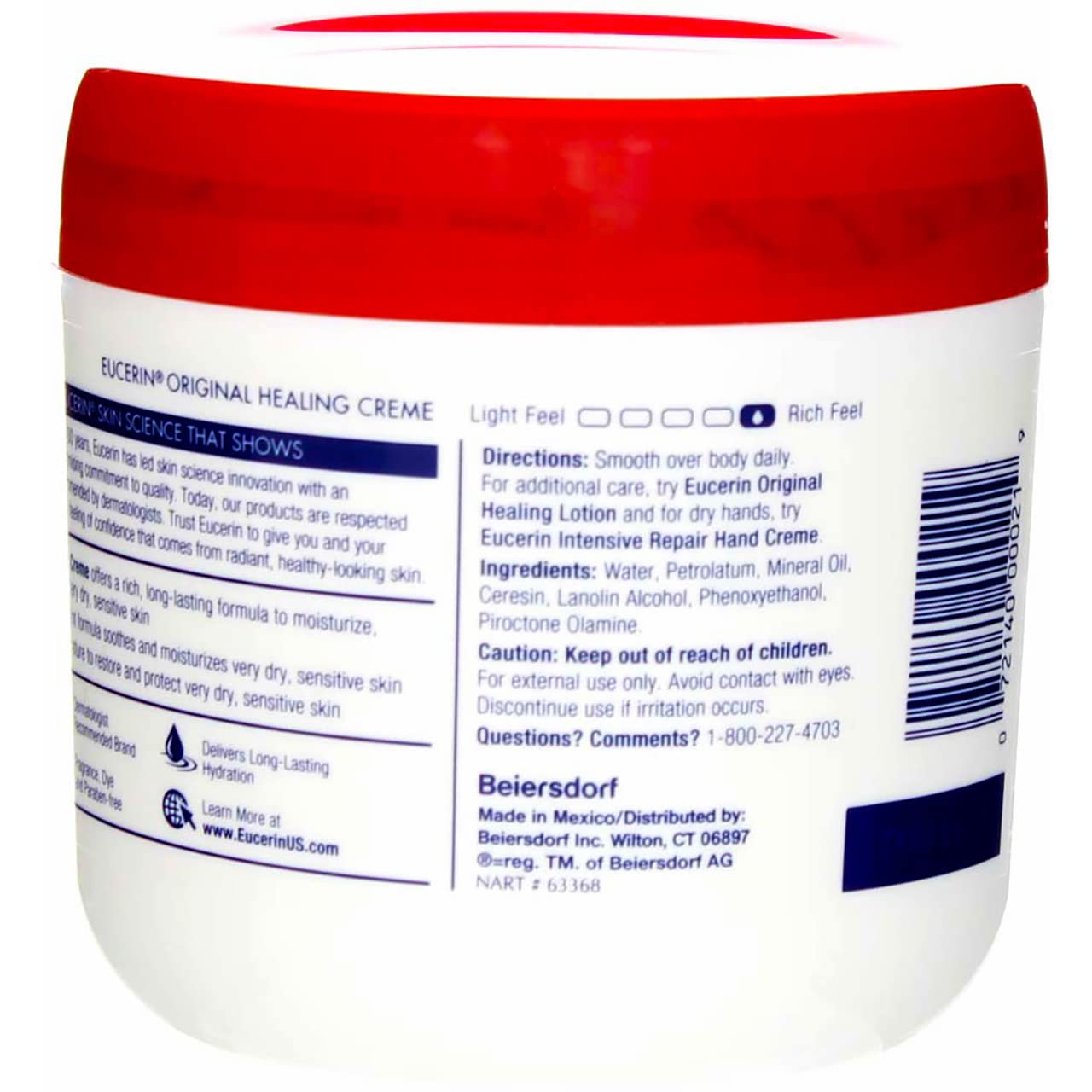 Eucerin Original Healing Rich Creme 16 oz (Pack of 6) Beauty & Personal Care Eucerin