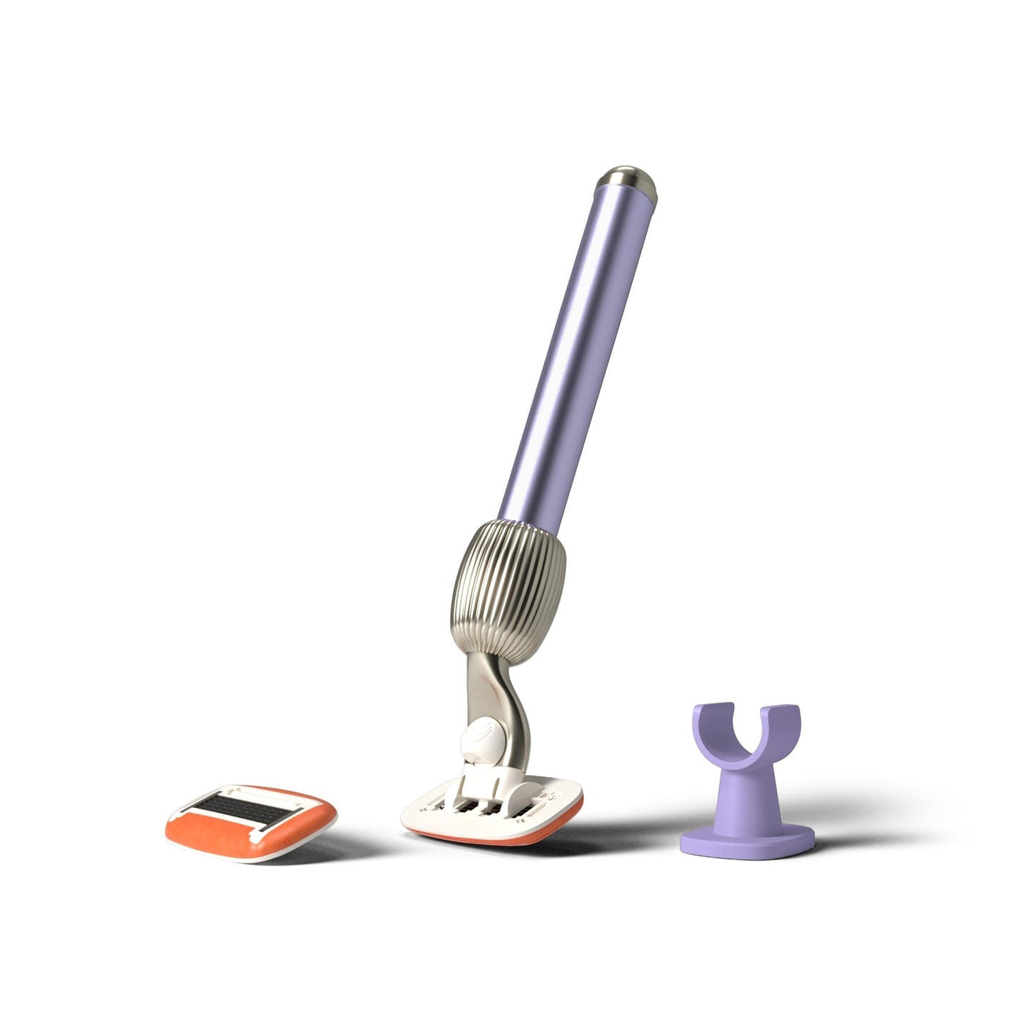 Fler The Razor Starter Set - 5 Blade Women’s Razor with 2 Refill Blades and Wall Holder, Cartridge with Aloe Vera & Vitamin E lubricated ring - Unisex Beauty and Personal Care Fler