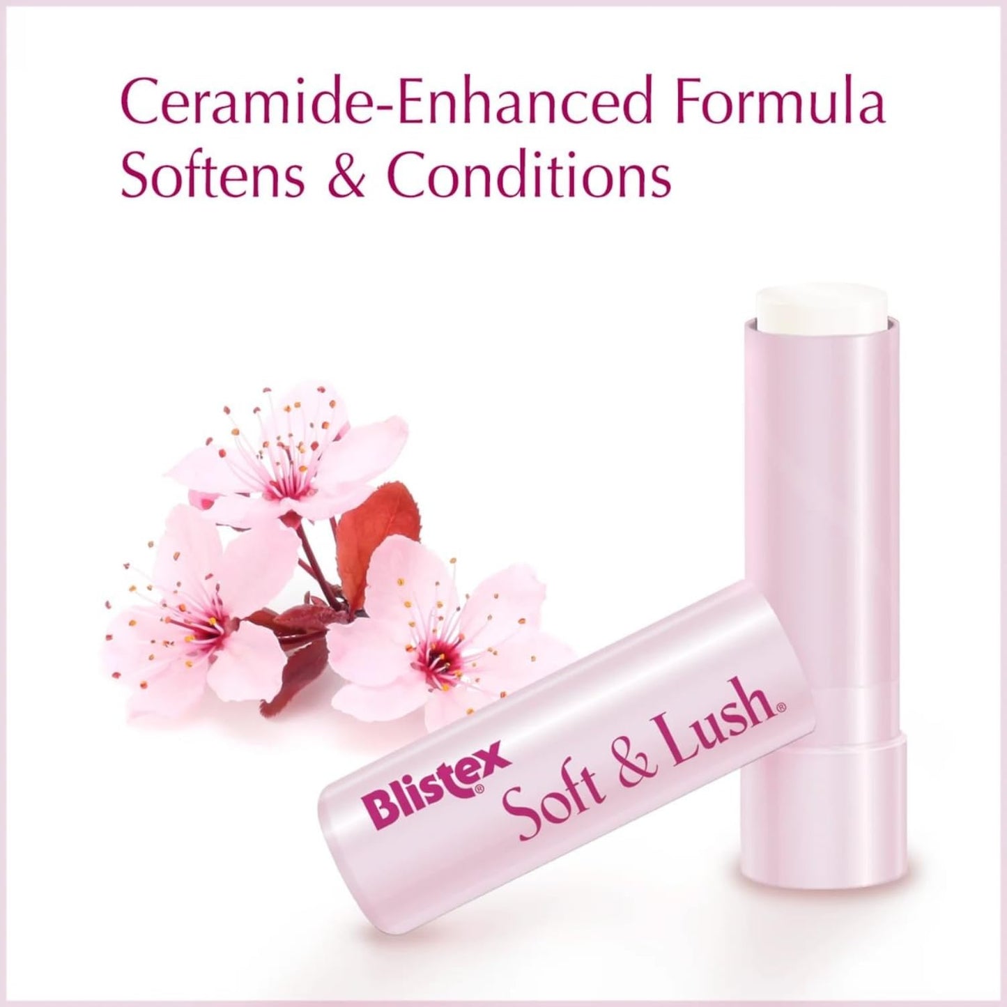 Blistex Soft & Lush Lip Protectant, 0.13 Ounce Tube - Softens & Conditions, Creamy Smooth Texture, Hydrating Lip Balm, Daily Lip Hydration, Beauty & Personal Care Blistex