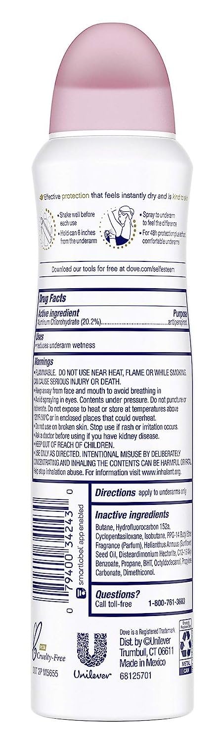 Dove Deodorant 3.8 Ounce Dry Spray Revive Anti-Perspirant (113ml) (2 Pack) Beauty and Personal Care Dove