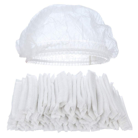 Tvoip 100Pcs 19" Disposable Cap Hair Net Cap Hair Hat Anti Dust Net Bouffant Cap Non-Woven Head Cover Hat Elastic Cleaning Hair Protect Hat Cap Beauty and Personal Care Tvoip