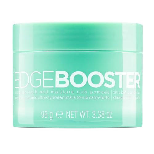 Style Factor Edge Booster Extra Strength & Moisture Rich Pomade | Strong Hold Edge Control Gel for Thick & Coarse Hair | High Shine, Non-Greasy Beauty & Personal Care Style Factor