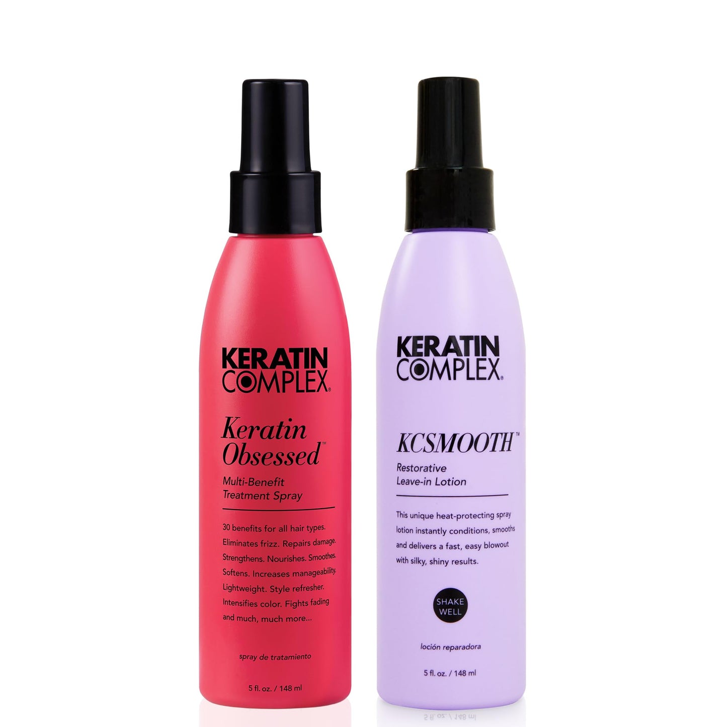 Keratin Complex - Blow Dry Essential Smooth Kit - Keratin Obsessed, 5 fl oz + KCSMOOTH Leave-In Lotion, 5 fl oz Beauty & Personal Care Keratin Complex