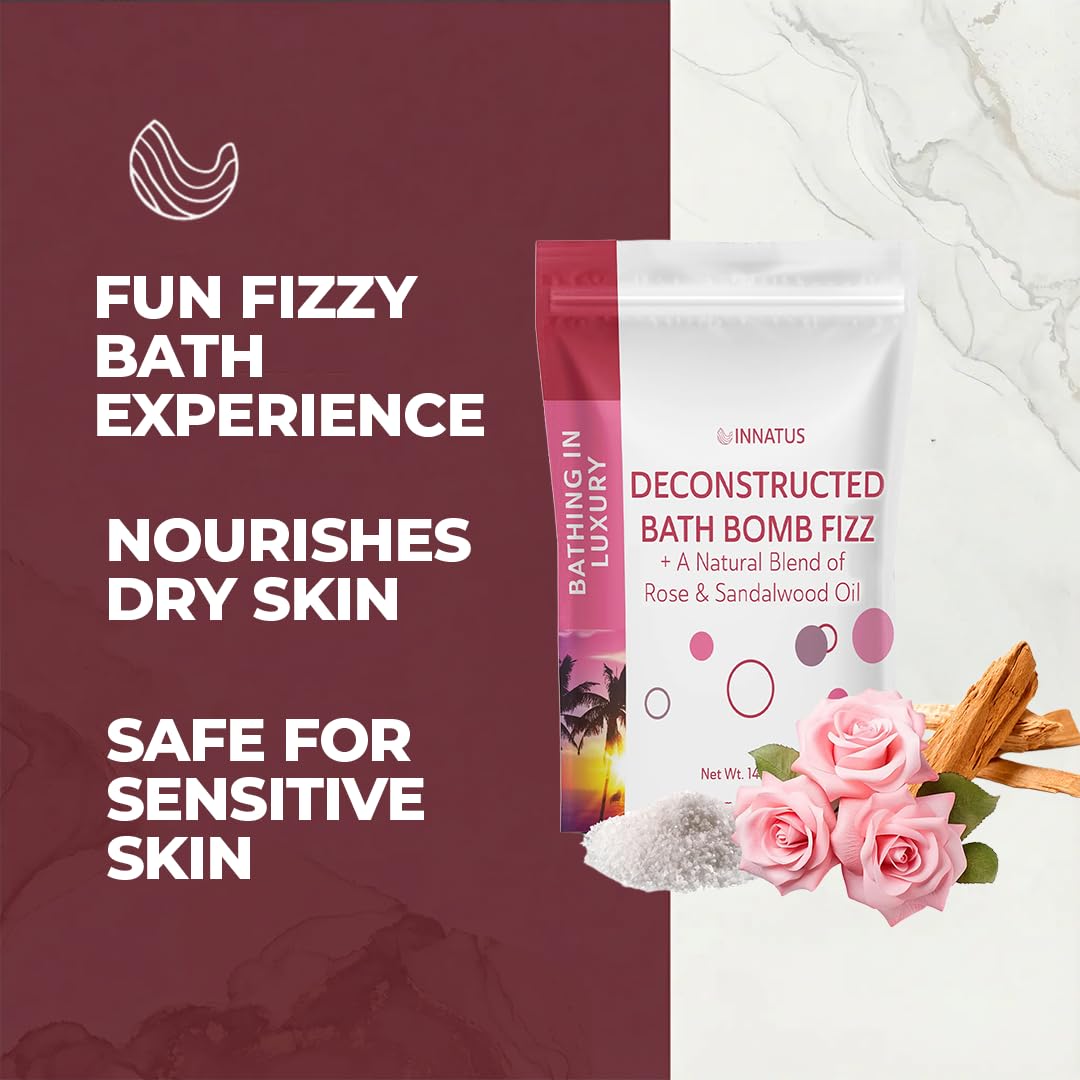 Sea Salt Fizzy Deconstructed Sleeping Beauty Bath Bomb - 14oz Bath Fizz - Infused with Natural Oils for Deep Relaxation (Peppermint) Beauty and Personal Care INNATUS