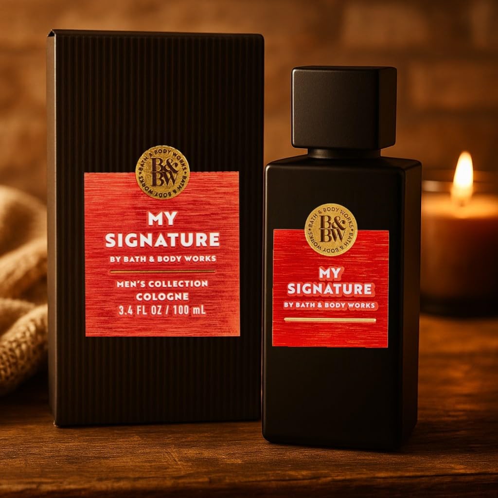 Bath & Body Works My Signature Cologne, 3.4 fl oz / 100 mL - Fresh Citrus, Warm Woods, and Clean Musk Men’s Eau de Cologne Beauty & Personal Care Bath & Body Works