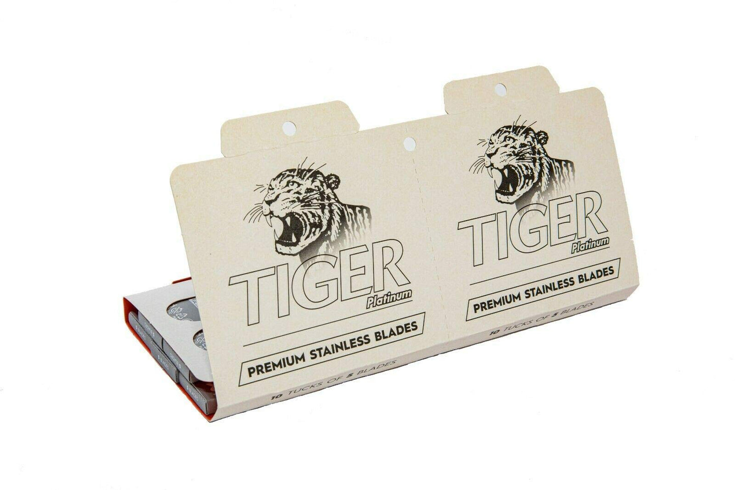 Czech Blades 100 Tiger Platinum Double Edge Razor Blades Beauty and Personal Care Czech Blades