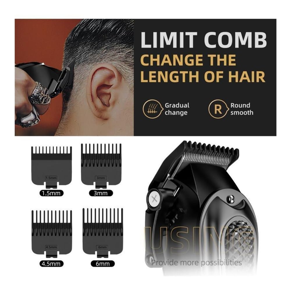 EWKYLSEM Hair Clippers Professional Cutting Machine Cordless Rechargeable Digital Display Trimmer for Man Beauty and Personal Care EWKYLSEM