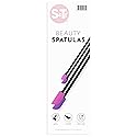 S&T INC. Makeup Spatula, Large and Mini Silicone Spatula Set for Cosmetics, Shampoo, Hair Care, and Skin Care Products, 4 Piece Set, Pink/Purple Beauty & Personal Care S&T INC.