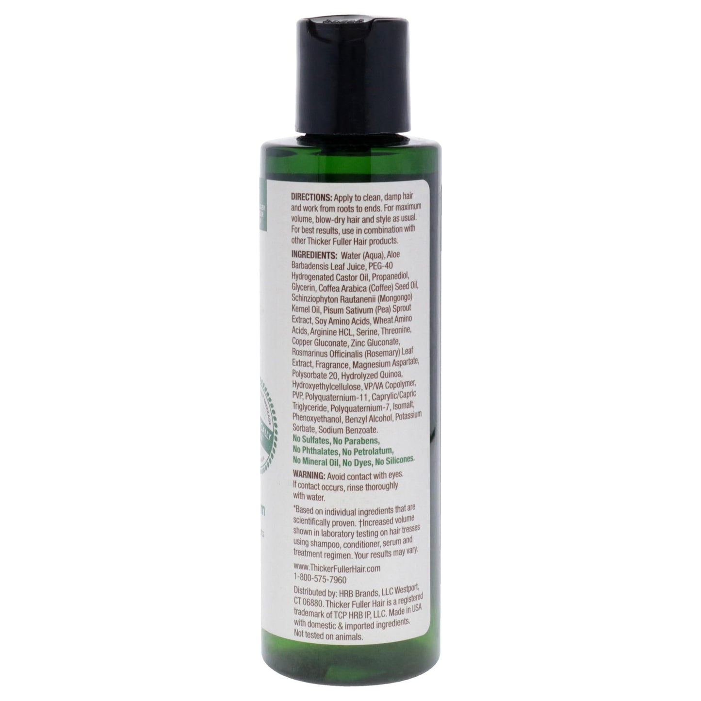Thicker Fuller Hair Thickening Serum - Thinning Hair Treatment - Hair Volumizer Serum with Natural Ingredients - Fights Breakage - 5 oz Beauty & Personal Care Thicker Fuller Hair