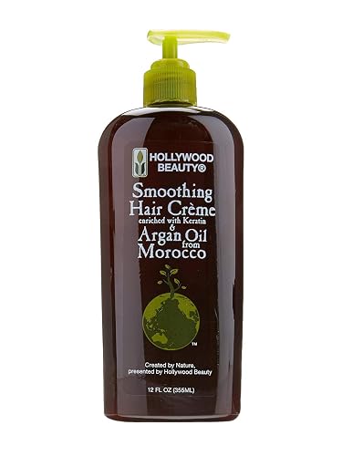 Hollywood Argan Oil Smoothing Creme, 12 Oz Beauty & Personal Care Hollywood Beauty