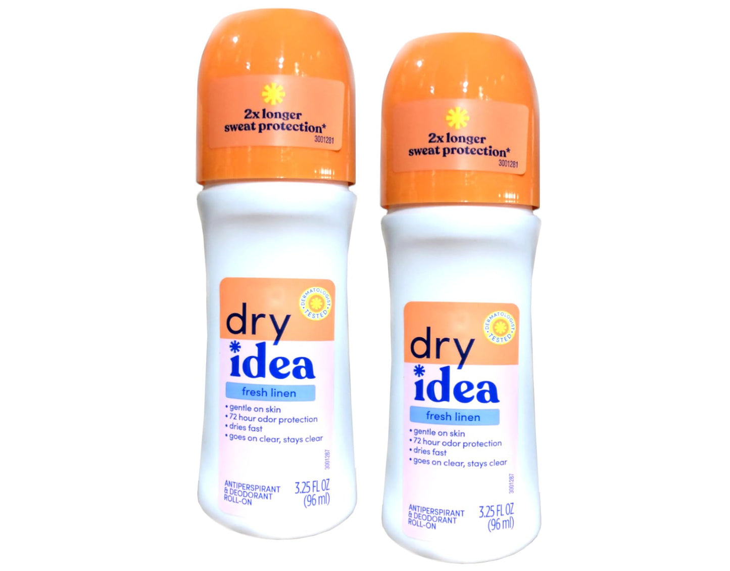 Dry Idea Deodorant 3.25 Ounce Roll On Fresh Linen Antiperspirant (96ml) (Pack of 2) Beauty and Personal Care Dry Idea