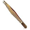 Revlon Gold Series Slant and Point Tip Tweezer, Titanium Coated for Maximum Durability Beauty & Personal Care REVLON