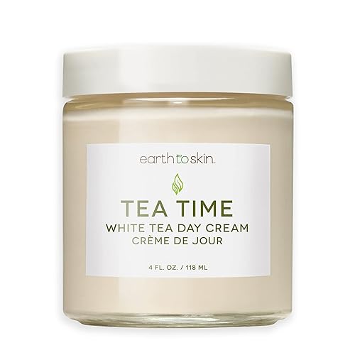 Earth To Skin Tea Time White Tea Day Cream - Hydrating Face Moisturizer with Hyaluronic Acid, Shea Butter & Glycerin - 4.0 fl oz Beauty & Personal Care Earth To Skin